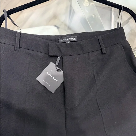 JLUXLABEL Sleek Black Pants - Picture 2 of 2